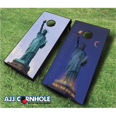 Mkf Collection By Mia K. Farrow Let Freedom Ring Theme Cornhole Set with Bags - 8 x 24 x 48 in. 107-LetFreedomRing